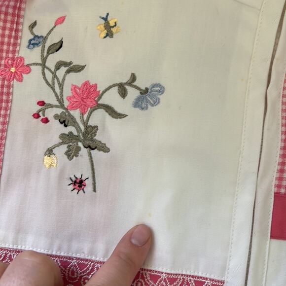 Vintage Koret Francisca Pink Flower Patchwork Zip Up Windbreaker Jacket - Picture 11 of 14